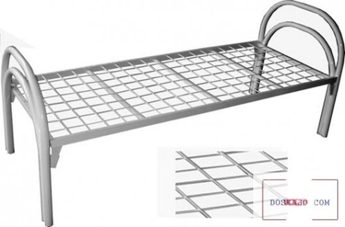 Купить по доступной цене металлические кровати одноярусные